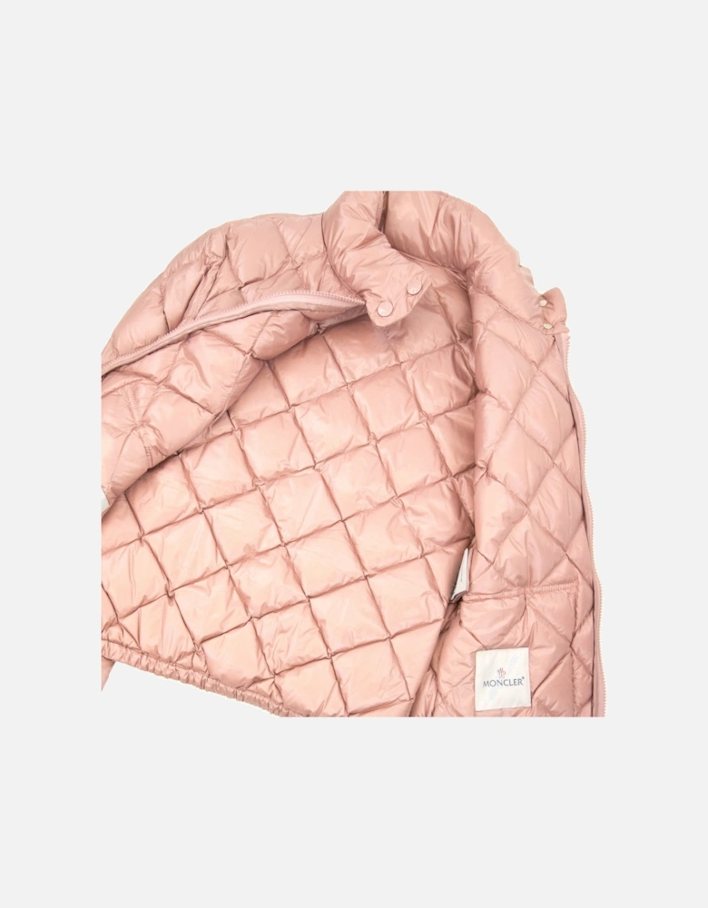 Moncler Women Binic Short Down Jacket Light Pink 510