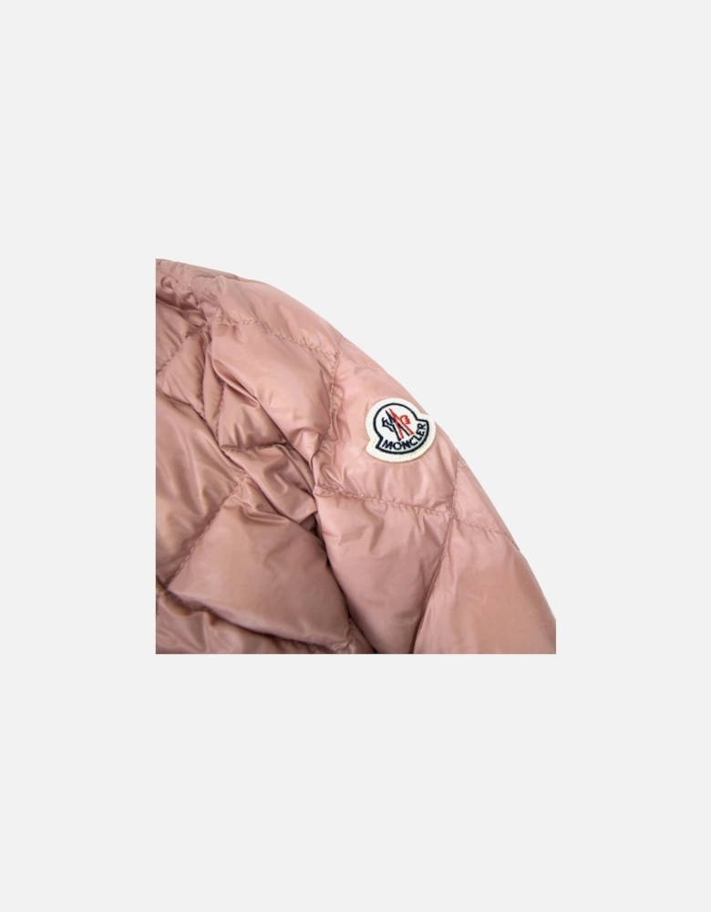 Moncler Women Binic Short Down Jacket Light Pink 510