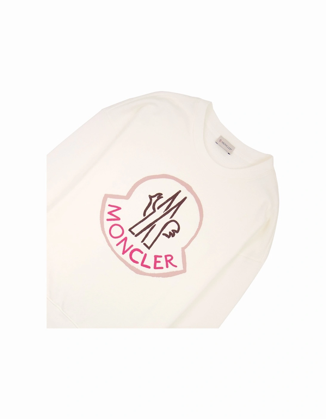 Moncler Women Logo Sweatshirt Off White 032