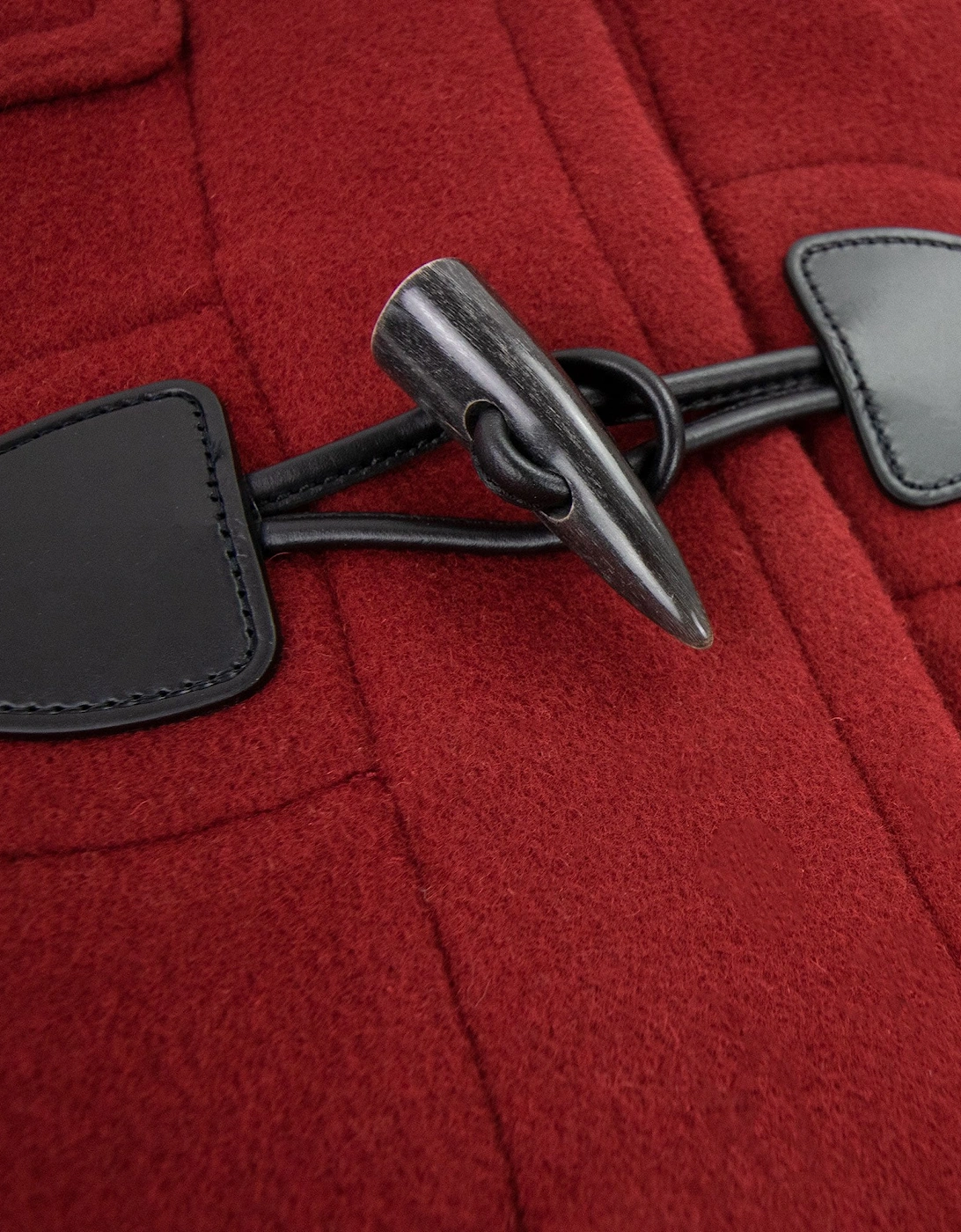 Wool Duffle Coat Parade Red