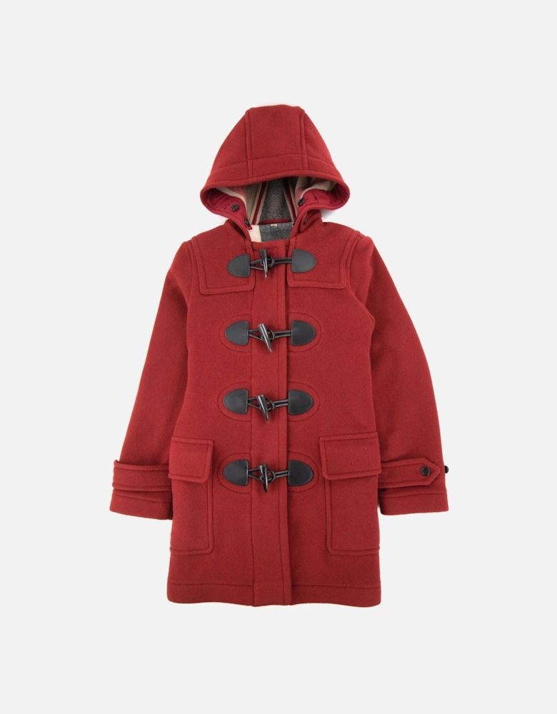 Wool Duffle Coat Parade Red