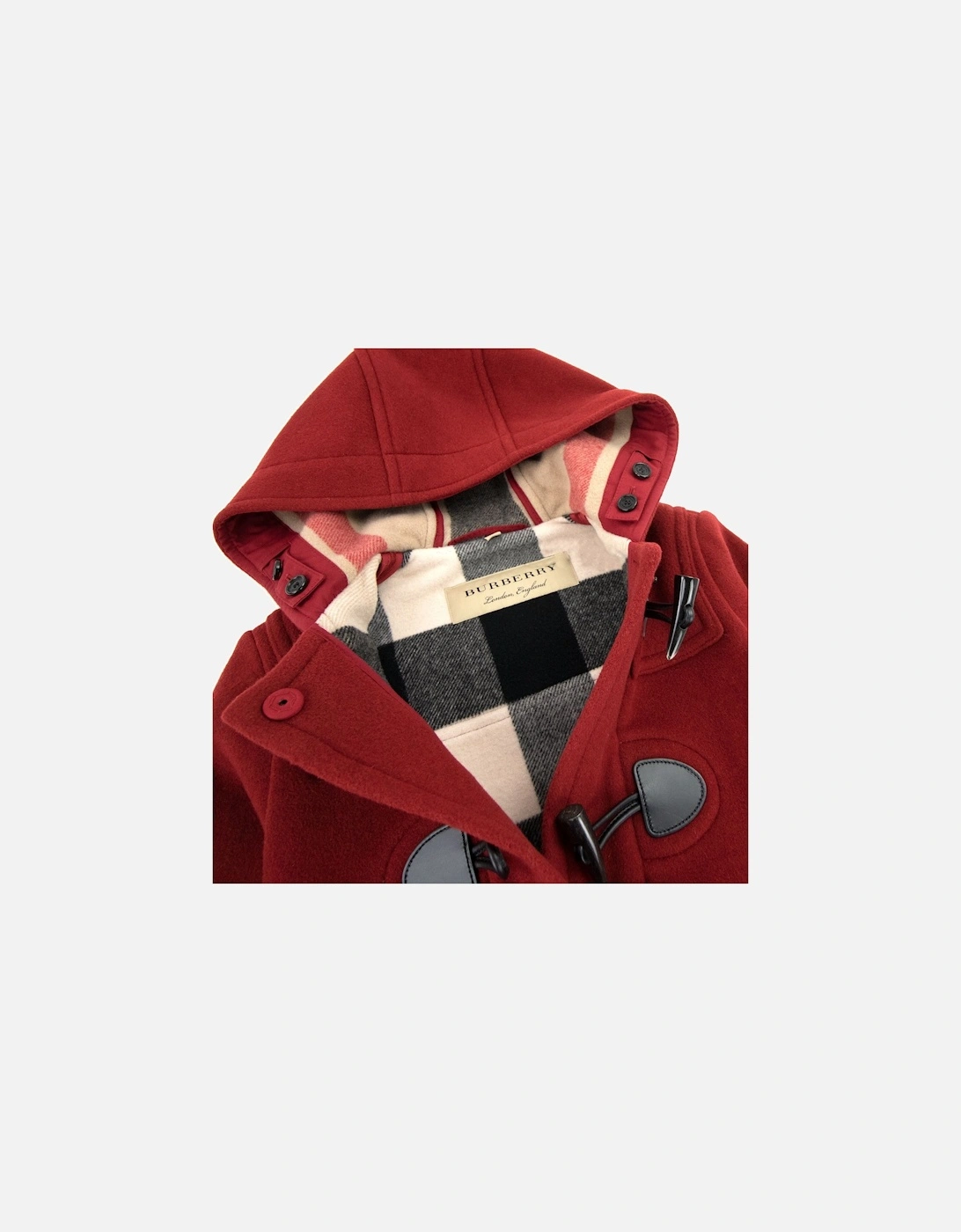 Wool Duffle Coat Parade Red
