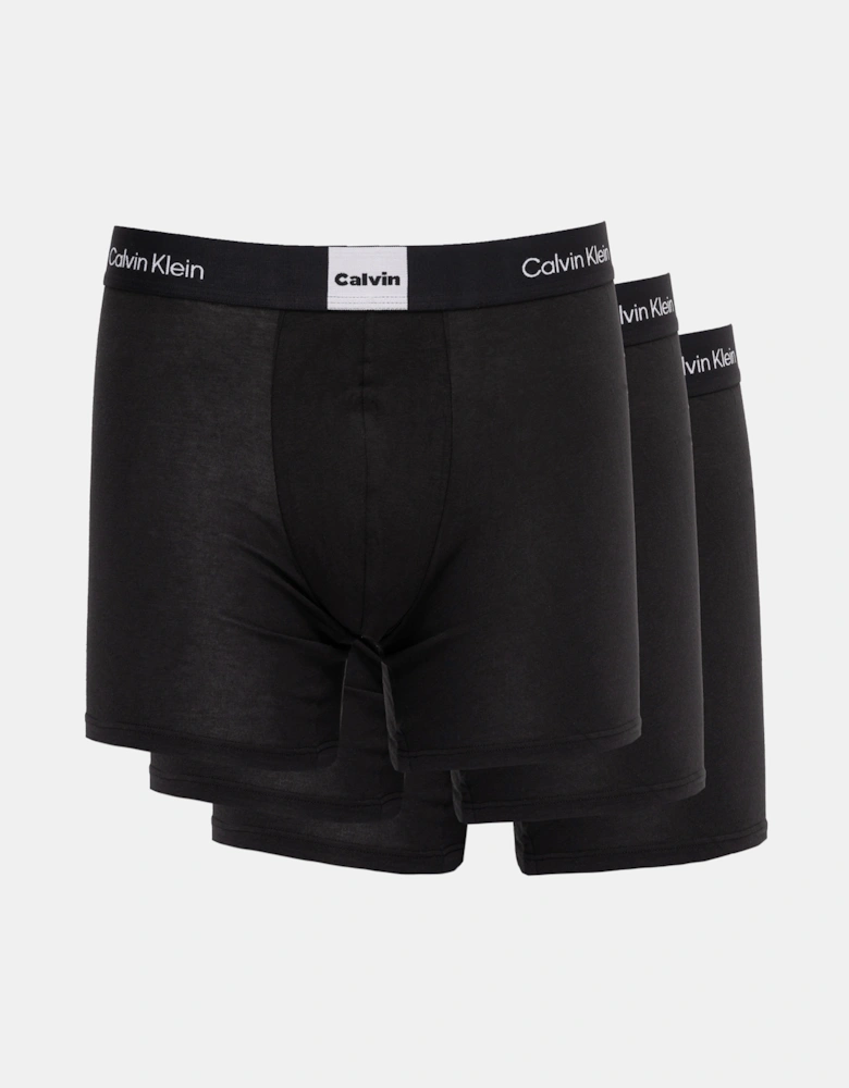 3 Pack Icon Logo Graphic Boxer Brief - Black