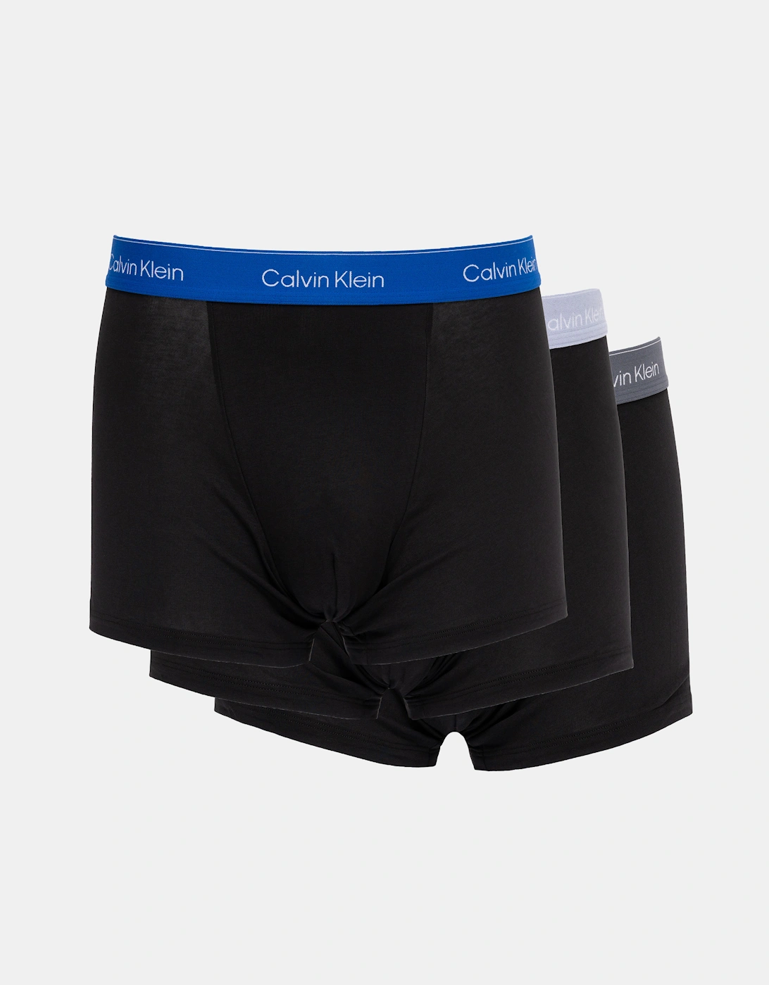 3 Pack Icon Cotton Stretch Relaxed Fit Trunks - Black w/ Royalty WB/Black w/ Casual, 5 of 4