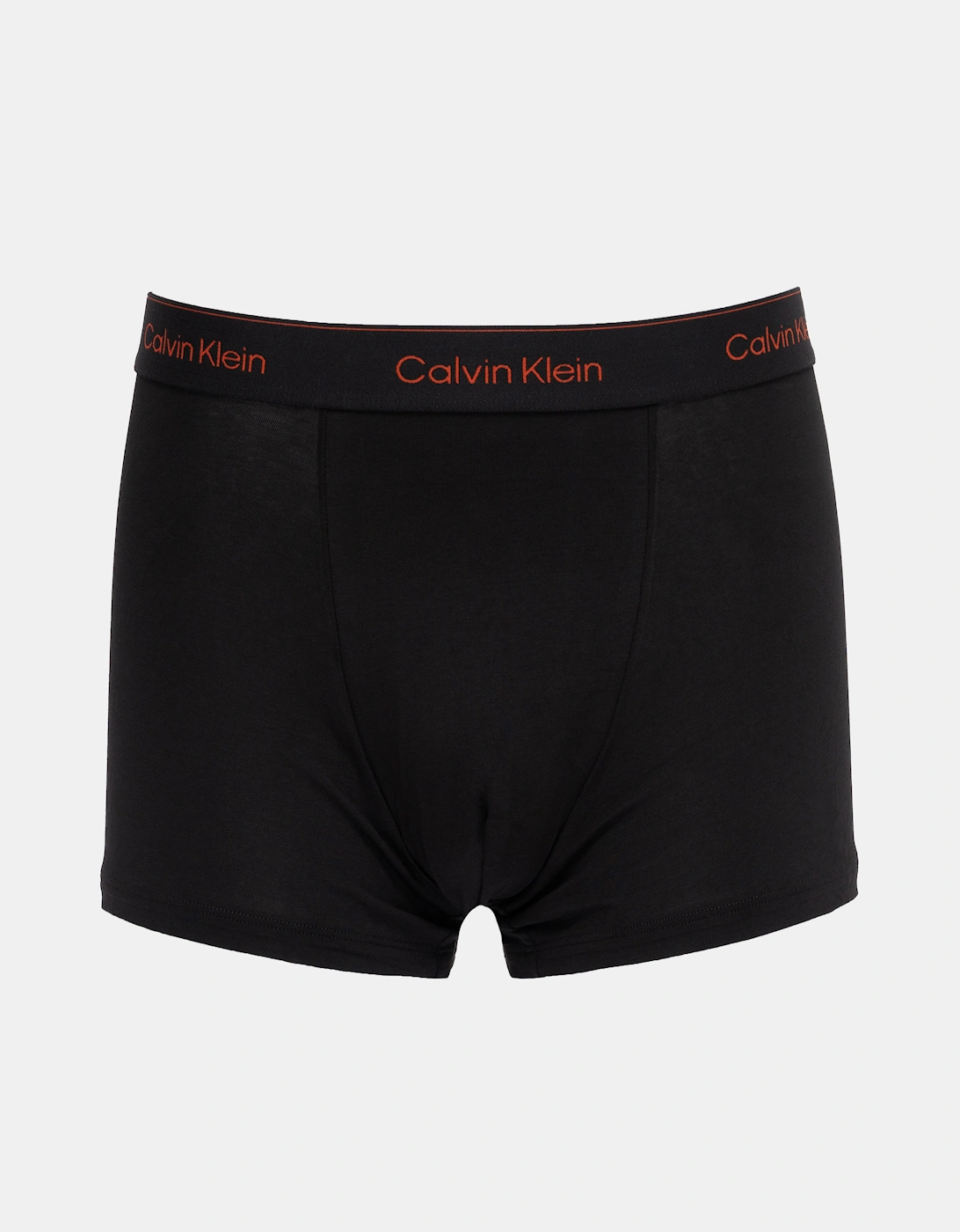 3 Pack Icon Cotton Stretch Mens Relaxed Fit Trunks - Black w/ Chalk Logo/Black w/ Currie