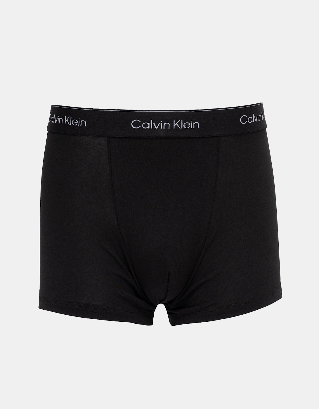3 Pack Icon Cotton Stretch Mens Relaxed Fit Trunks - Black w/ Chalk Logo/Black w/ Currie