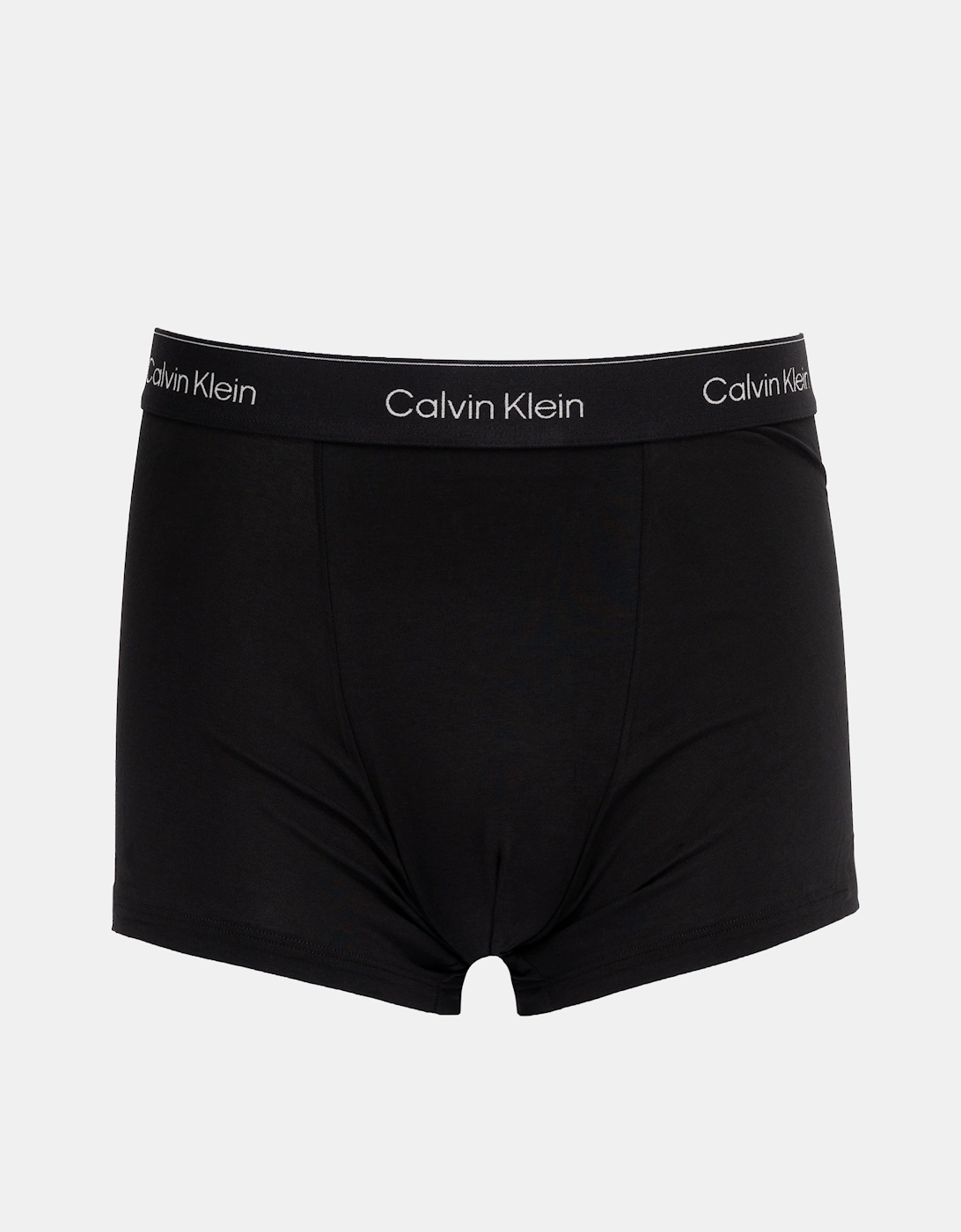 3 Pack Icon Cotton Stretch Mens Relaxed Fit Trunks - Black w/ Chalk Logo/Black w/ Currie