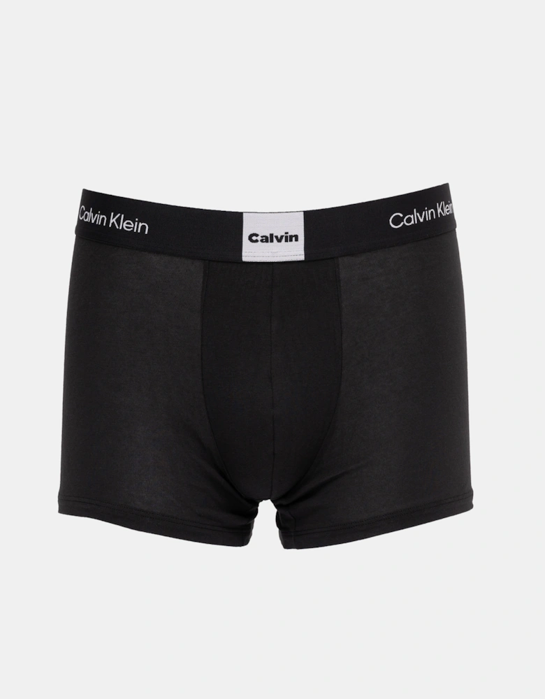 3 Pack Icon Logo Graphic Mens Trunks - Black