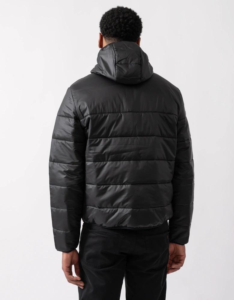 Lightweight Colorblock Mens Puffed Jacket - Black/Black C31