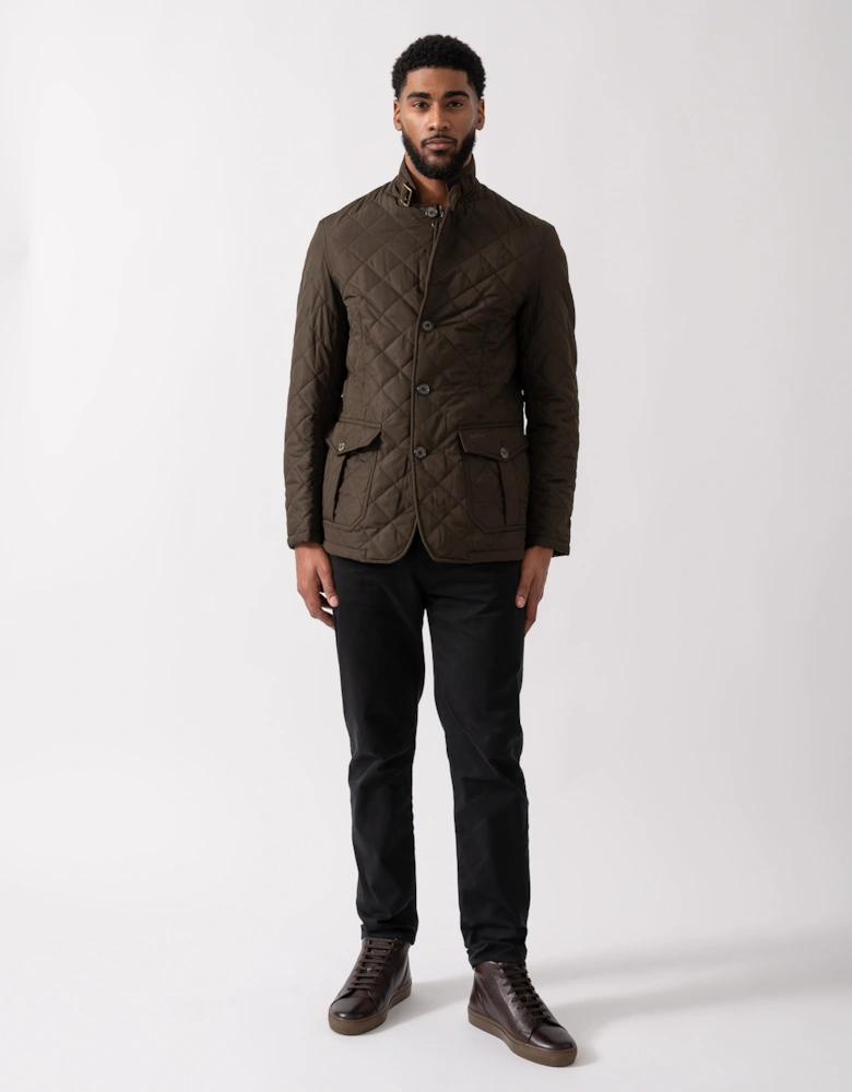 Lutz Mens Quilted Jacket - Olive
