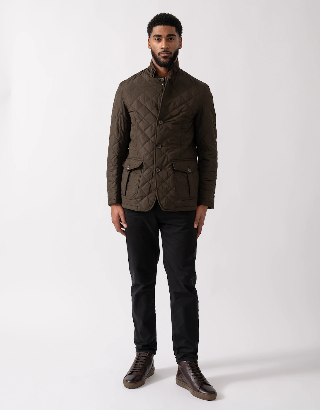 Lutz Mens Quilted Jacket - Olive