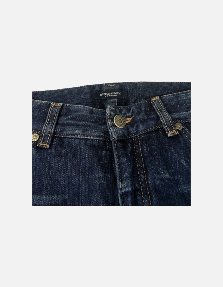 Straight Fit 5 Pocket Jeans Denim Blue