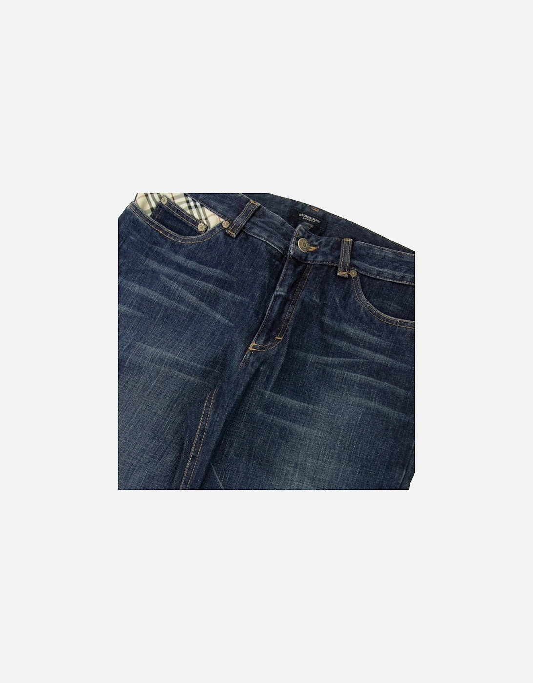 Straight Fit 5 Pocket Jeans Denim Blue