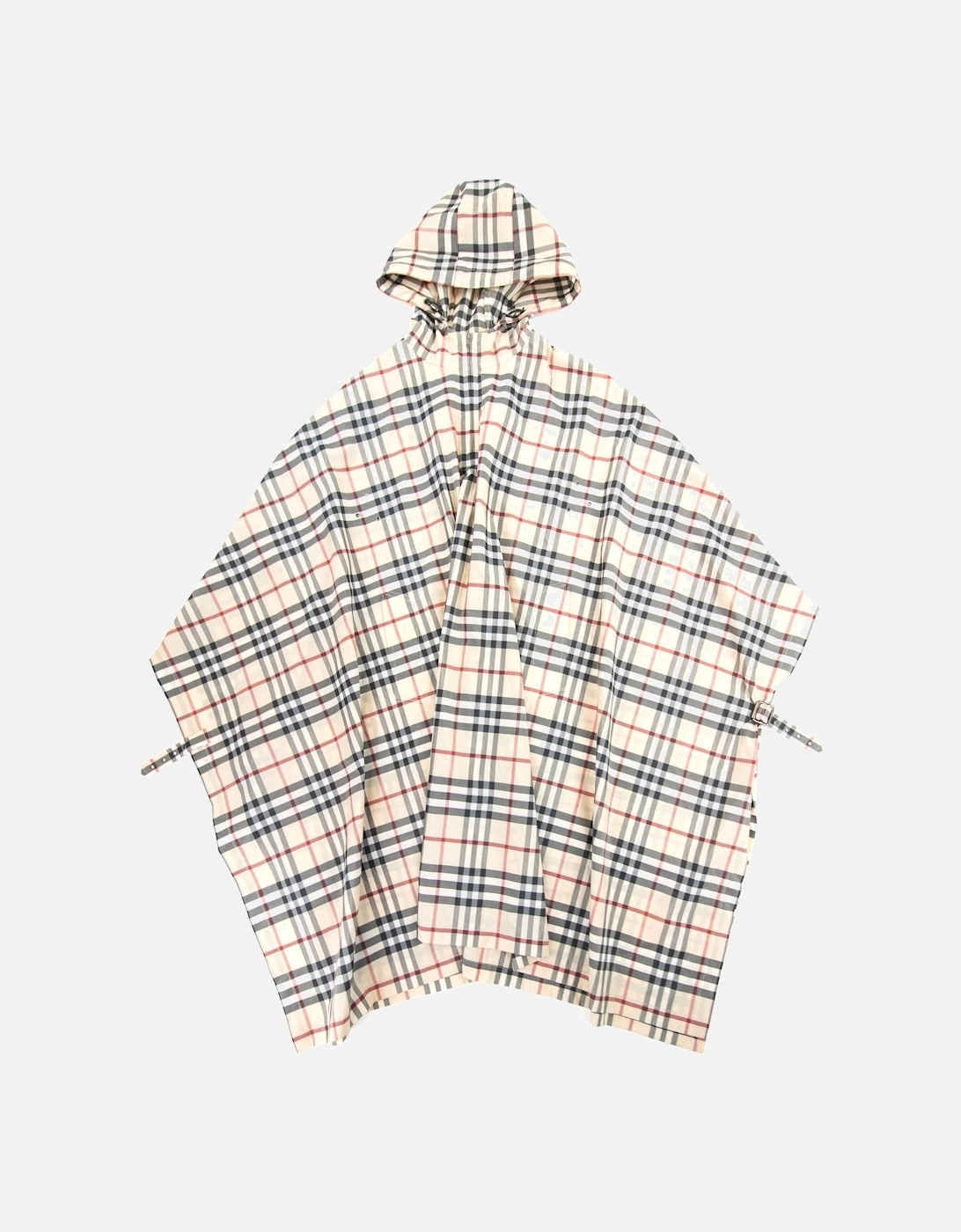 Check Hoodied Poncho Camel, 6 of 5