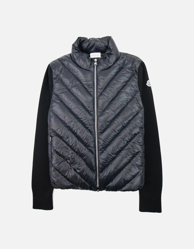 Moncler Women Padded Wool Cardigan Black 999