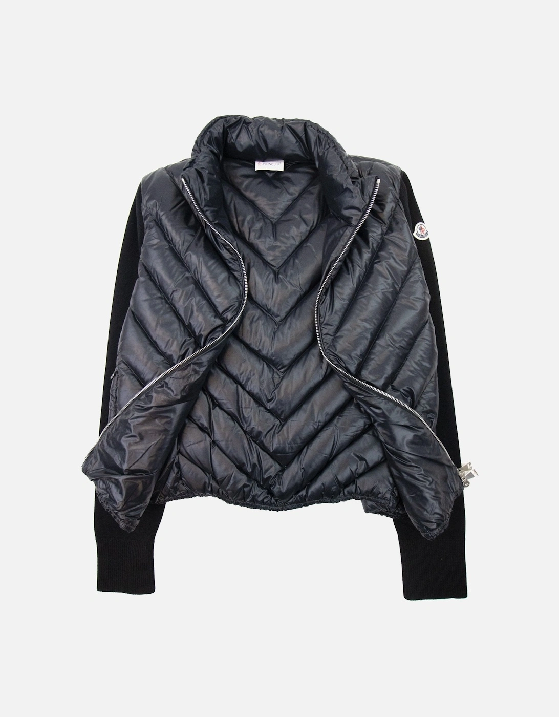 Moncler Women Padded Wool Cardigan Black 999