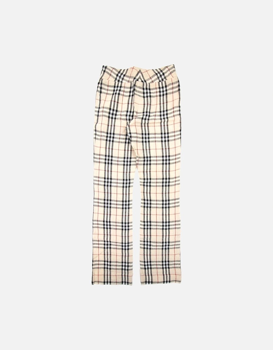 Garrick Check Wide Leg Trouser Camel