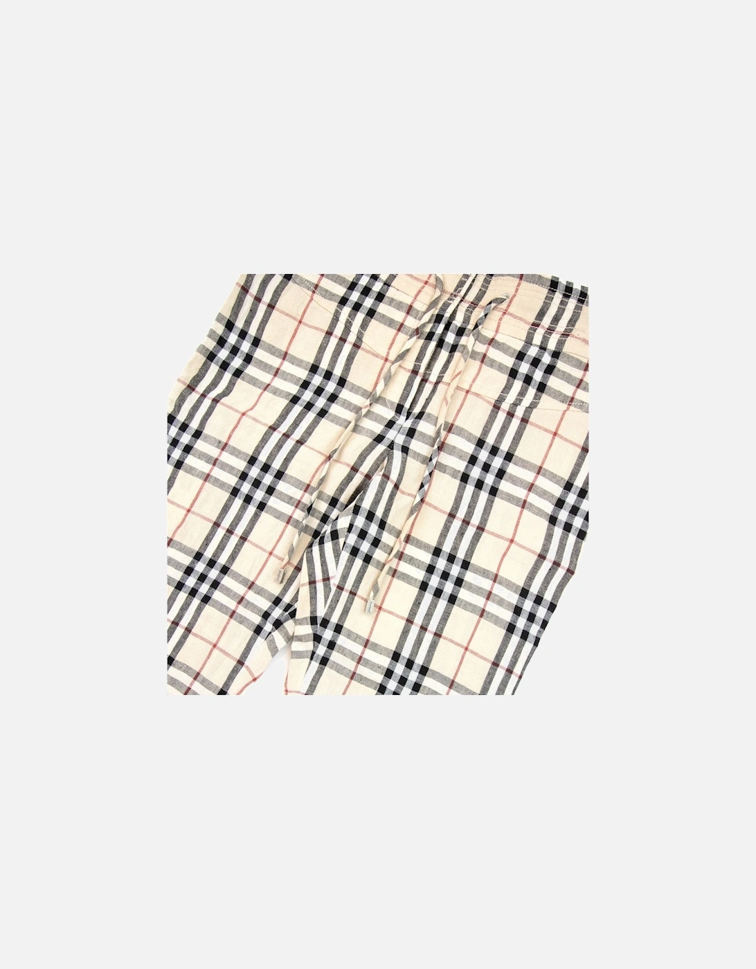 Garrick Check Wide Leg Trouser Camel