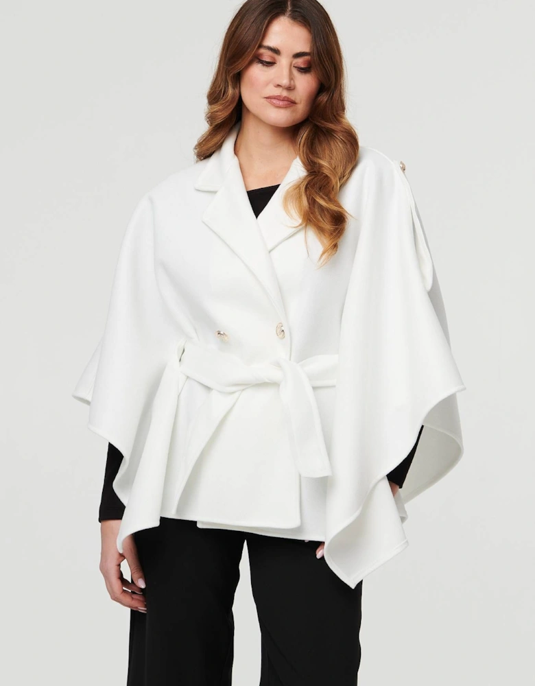 Cape Coat With Belt