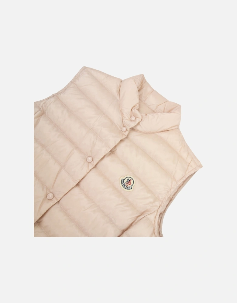 Moncler Women Liane Down Gilet Light Pink 529
