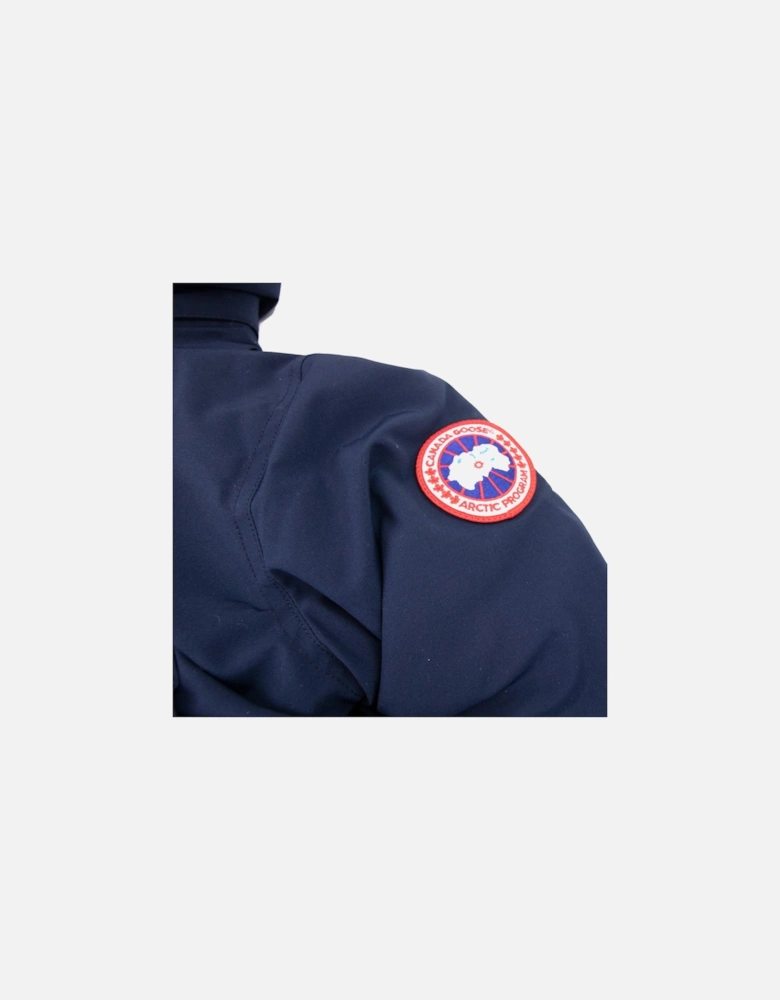 Trillium Parka With Trim Hood Atlantic Navy