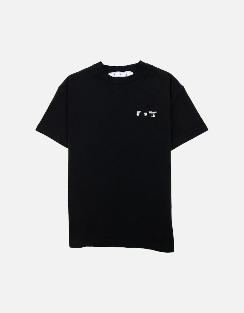 Off White Women Ow Logo Regular T Shirt Black/white
