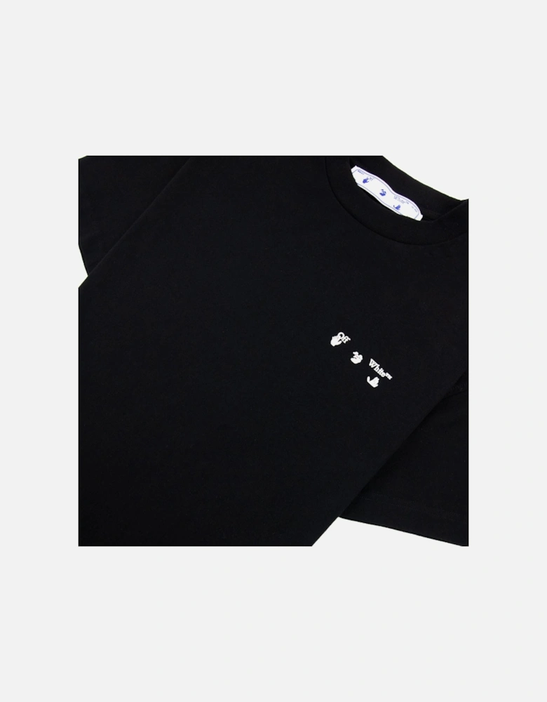 Off White Women Ow Logo Regular T Shirt Black/white