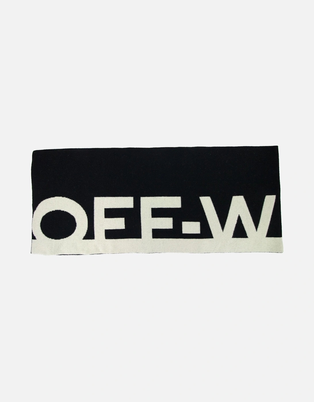 Off White Women Logo Felted Wool Scarf Black/grey, 5 of 4