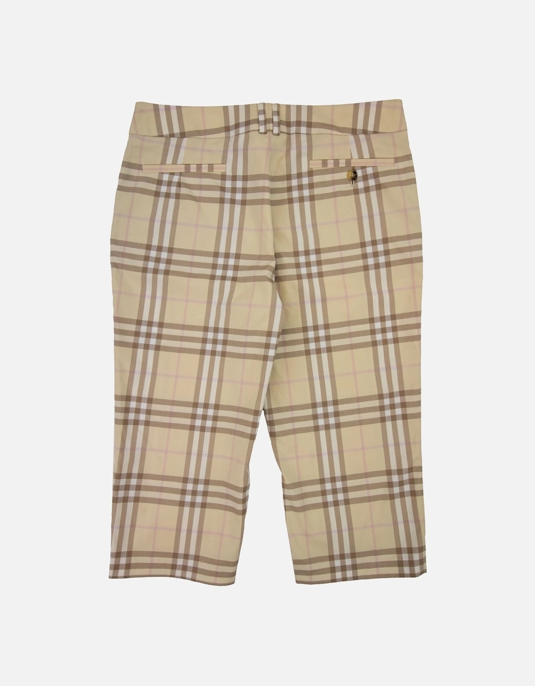 Selbourne Check Long Shorts Camel