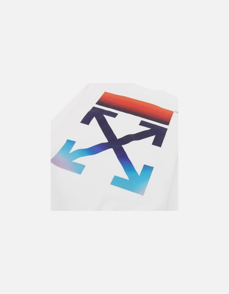 Off White Women Blue Red Arrow Reg Fit Crewneck Sweatshirt White Multi