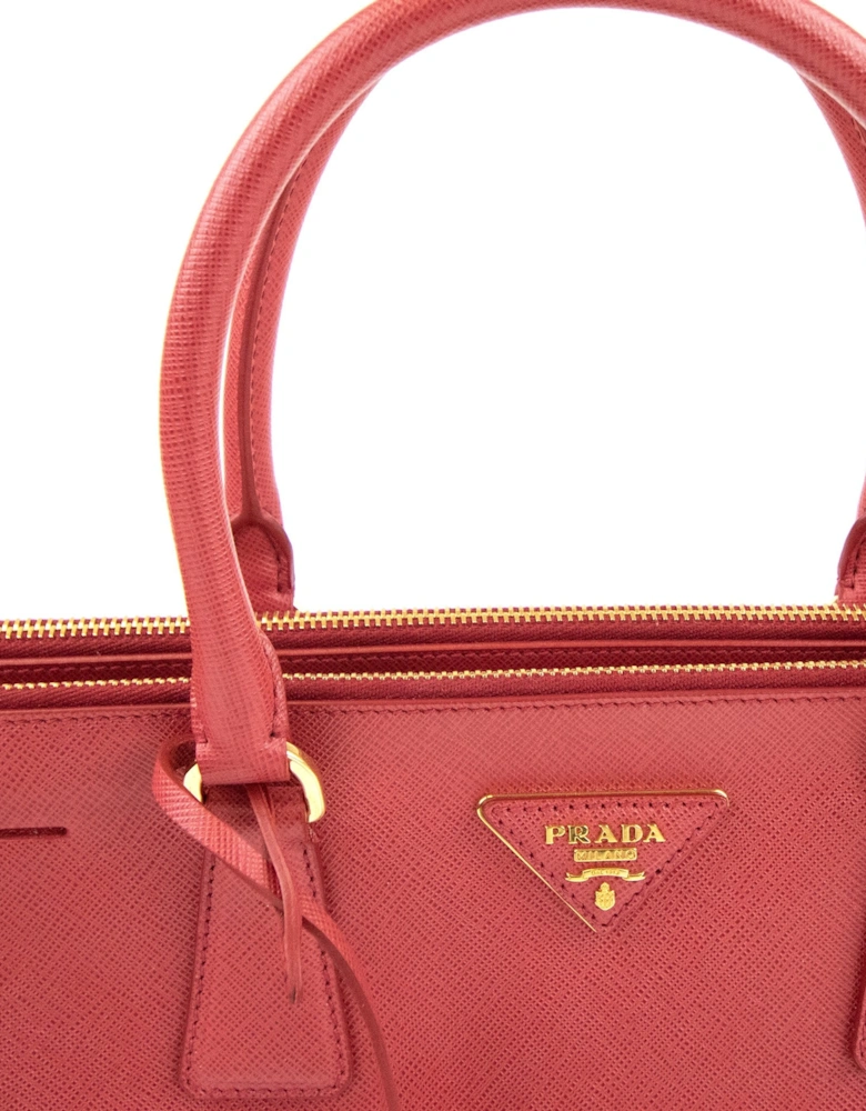 Galleria Saffiano Leather Large Bag Red
