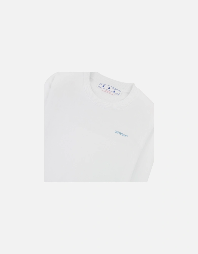 Off White Women Blue Red Arrow Reg Fit Crewneck Sweatshirt White Multi