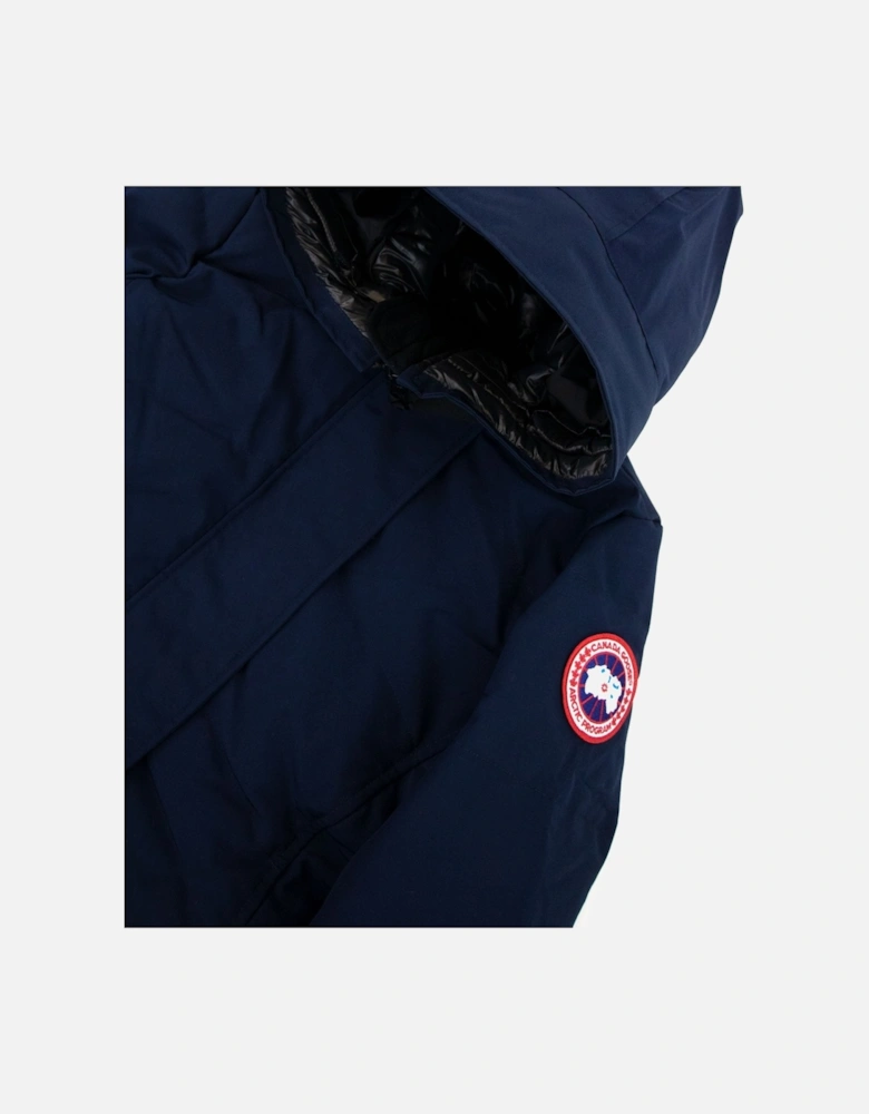 Lorette Parka With Hood Trim 63 Atlantic Navy