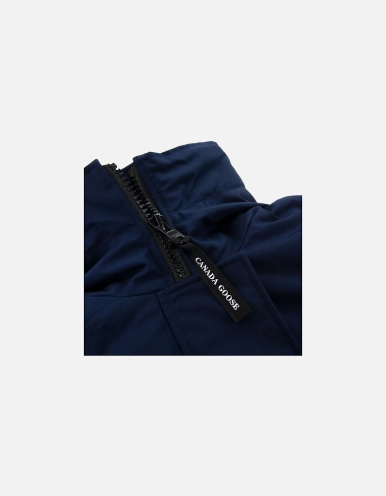 Lorette Parka With Hood Trim 63 Atlantic Navy