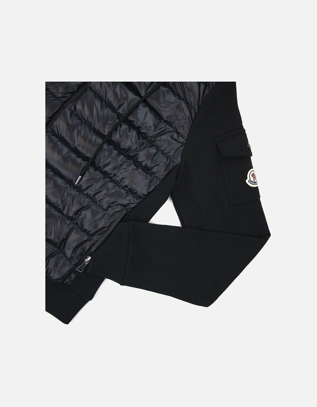 Moncler Women Maglia Hoodied Cardigan Black 999