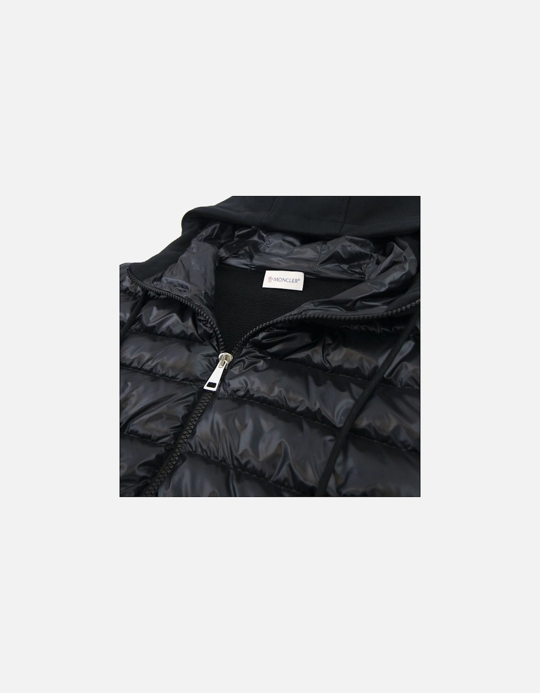 Moncler Women Maglia Hoodied Cardigan Black 999