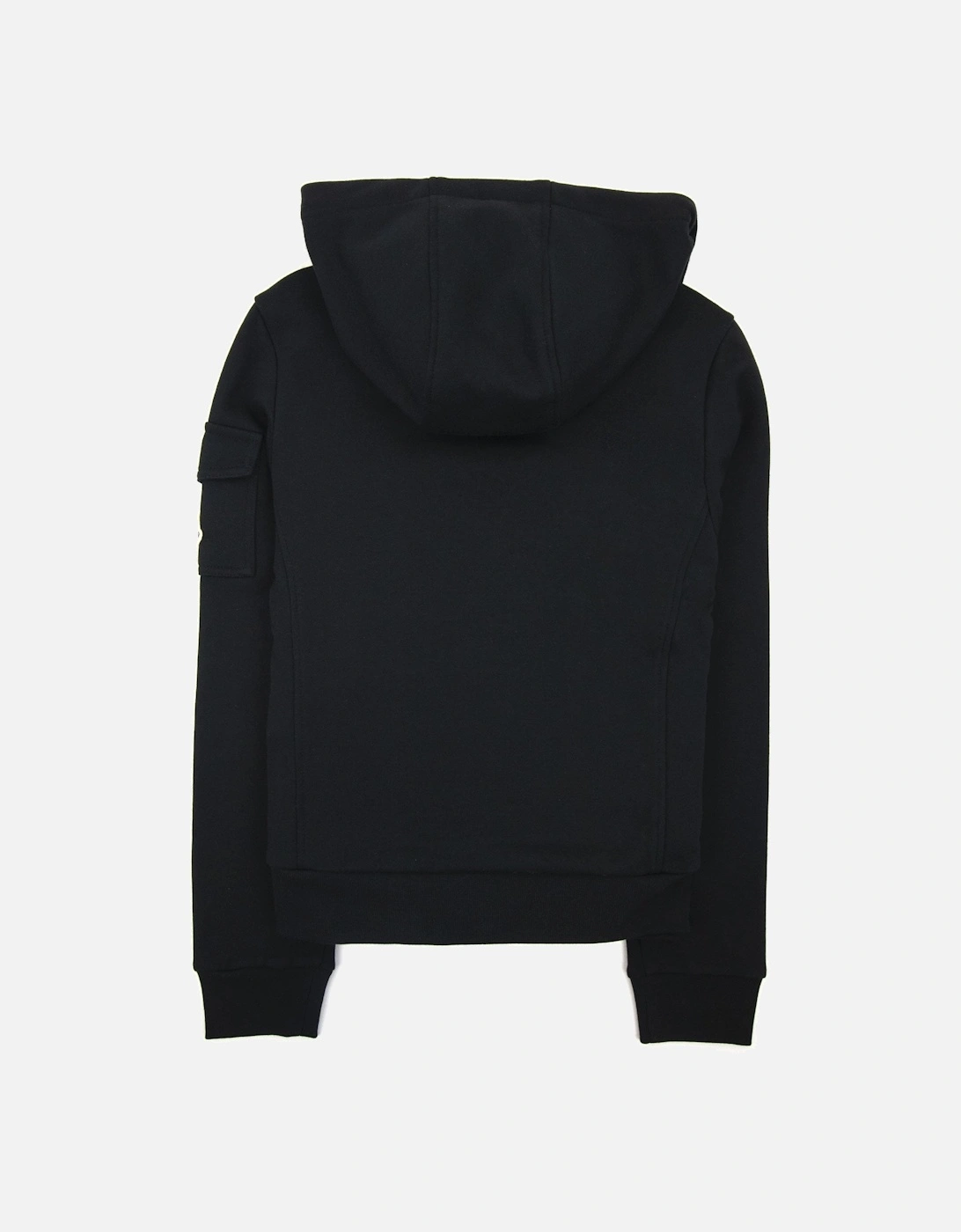 Moncler Women Maglia Hoodied Cardigan Black 999