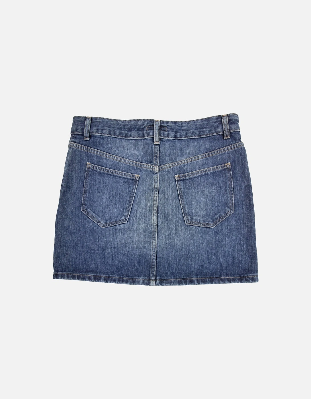 Check Pocket Denim 190skirt Denim