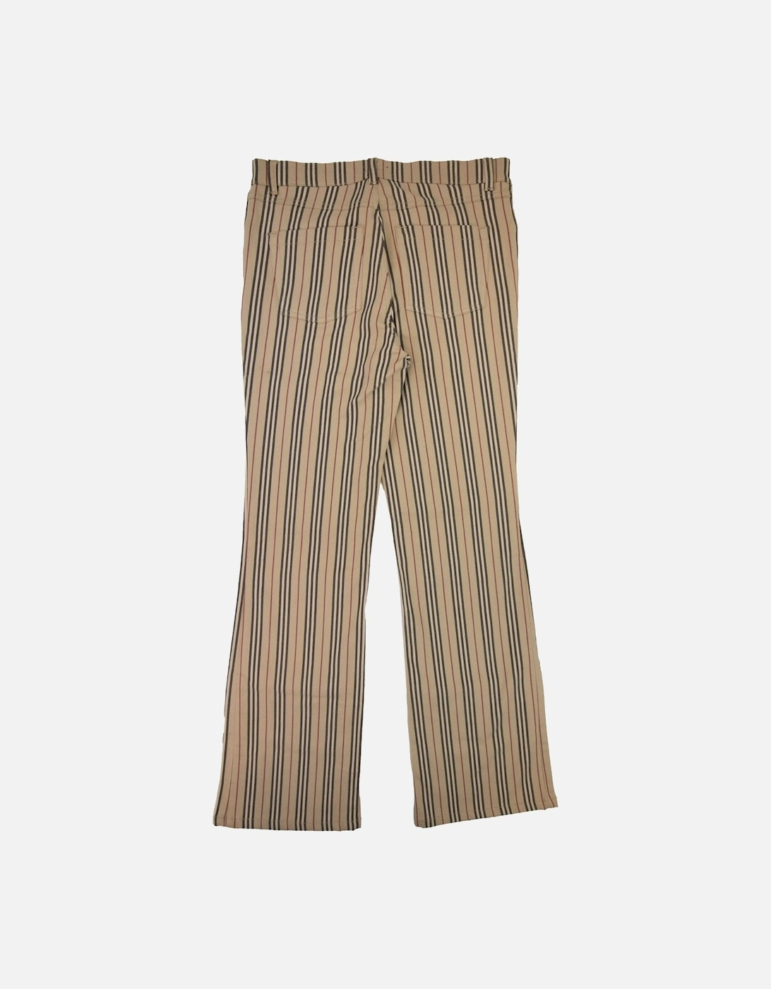 Maidstone Stripe Wide Leg Trouser Beige