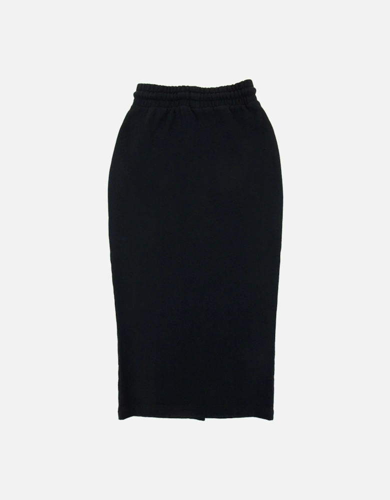 Off White Women Logo Midi Skirt Black/white