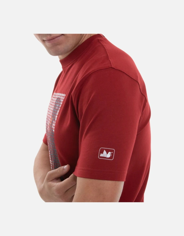 No 1 T-Shirt Dark Red