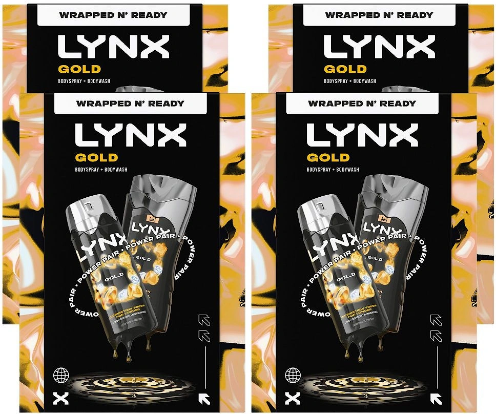 Gold Duo 'Gift Set' , Body Wash and Deodorant with Vanilla Scent, 2 of 1