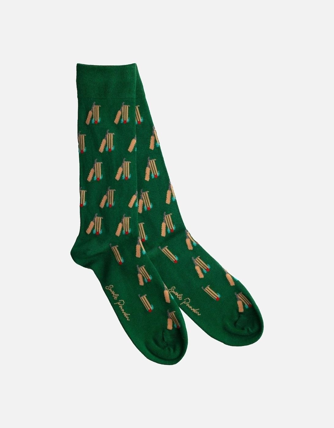 Cricket Bamboo Socks, Green, 5 of 4