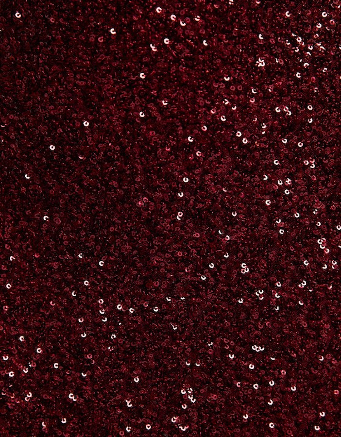 Draped One Shoulder Jersey Stretch Sequin Mini Dress