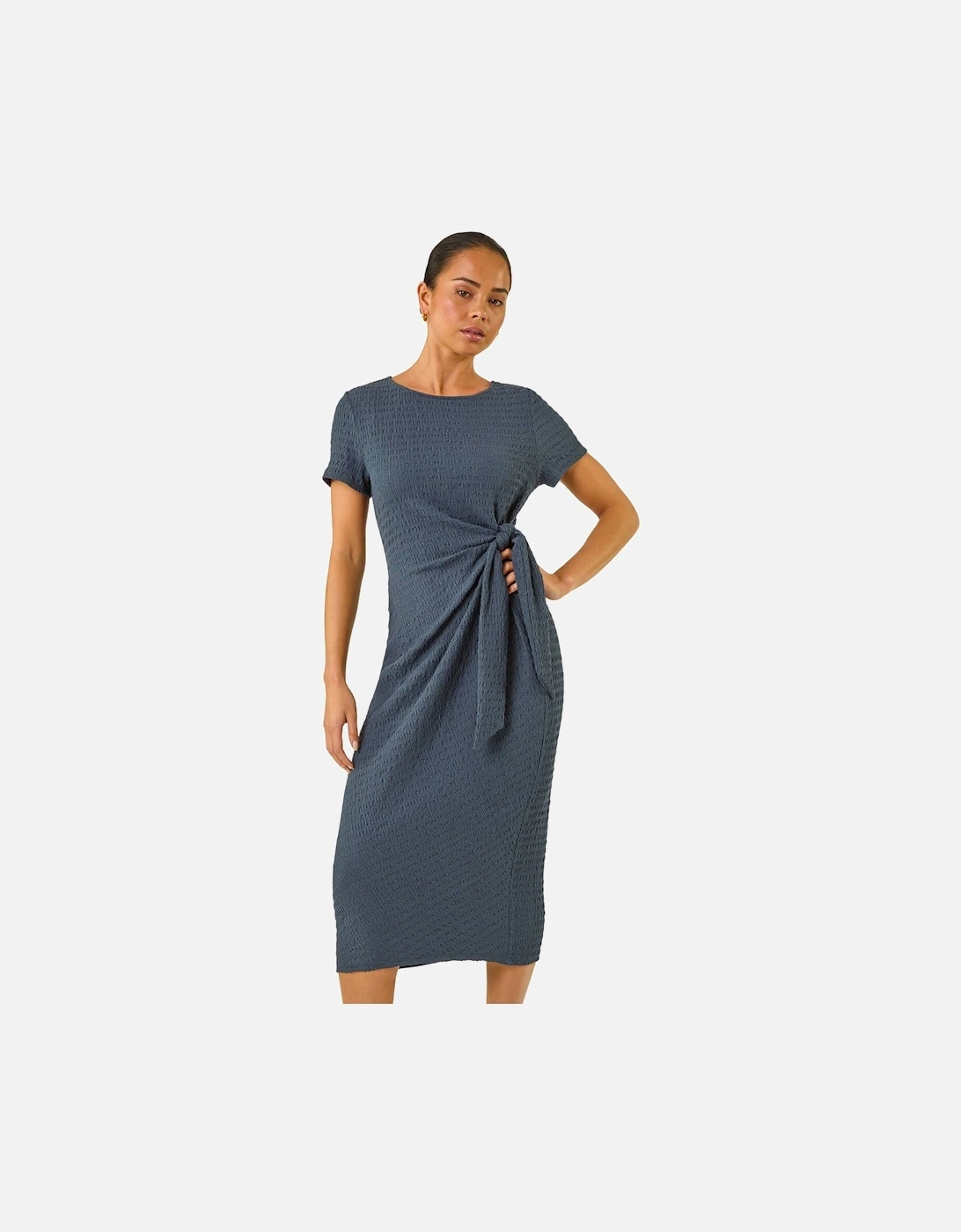Petite Textured Tie Side Dress, 2 of 1
