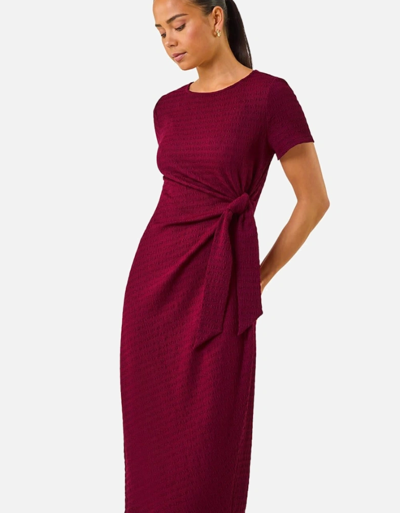 Petite Textured Tie Side Dress