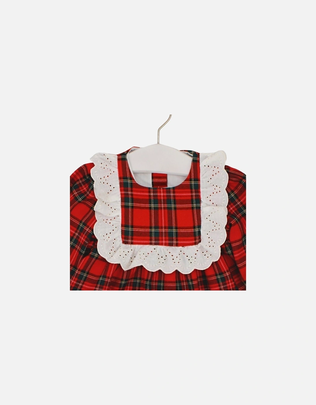Girls Red Tartan Dress