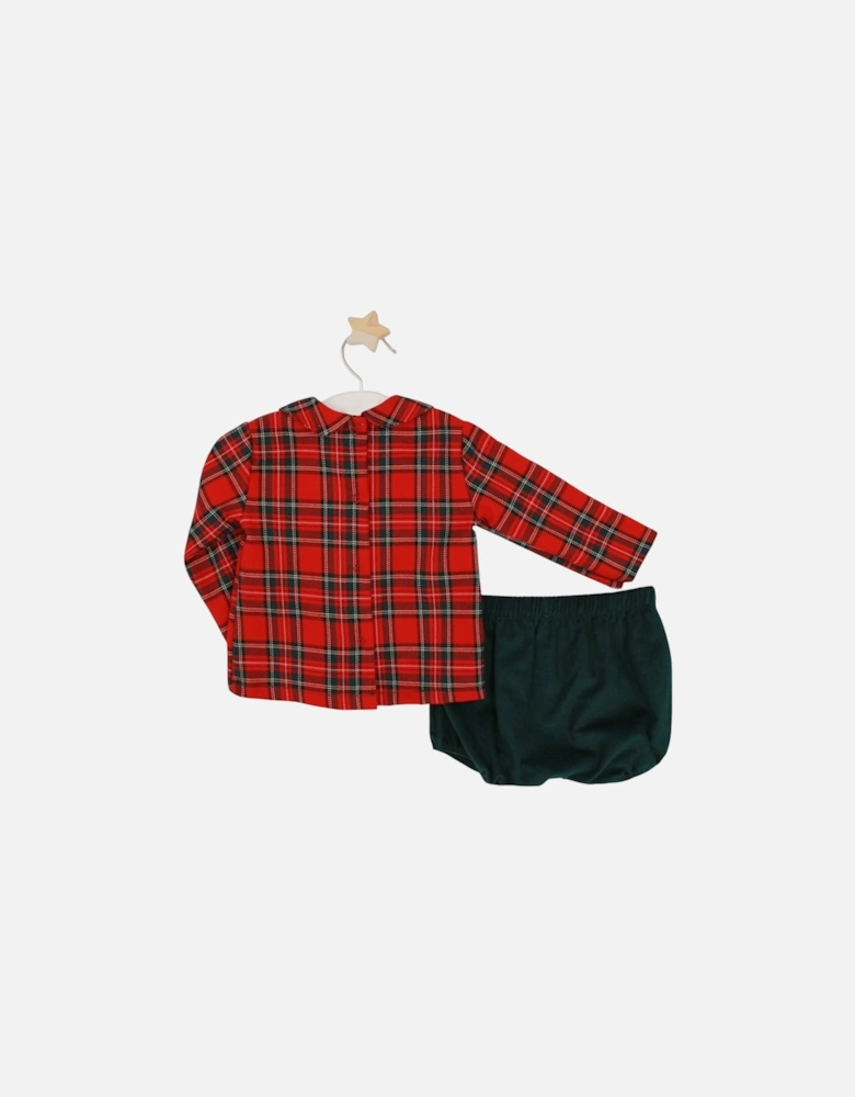 Boys Red Tartan Jam Pant Set
