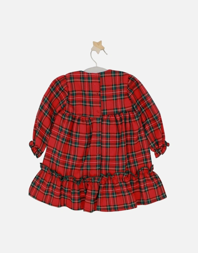 Girls Red Tartan Dress