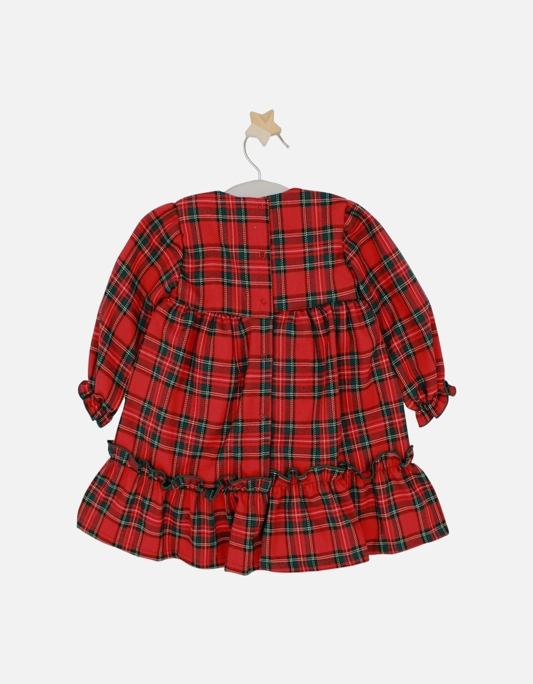 Girls Red Tartan Dress